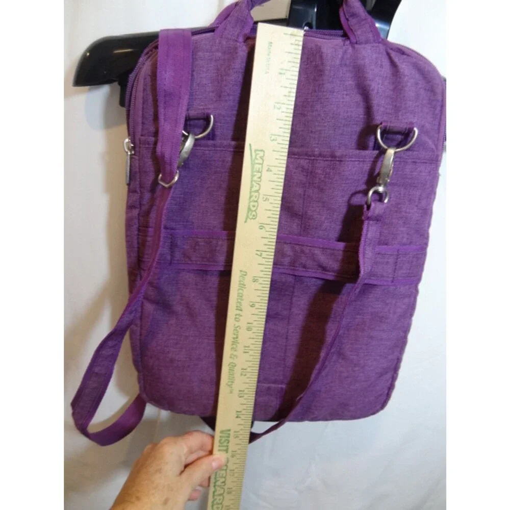 Lug Slider Laptop Tablet Pouch Sleeve - Convertible Travel Bag Purple